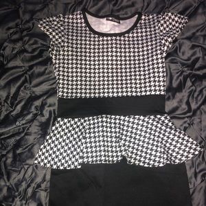 Girls peplum dress